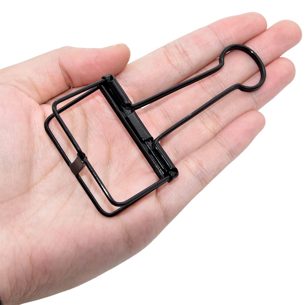 Extra Large Binder Clips 2 Inch, Clamps Black for Office School Supplies (15Pcs)