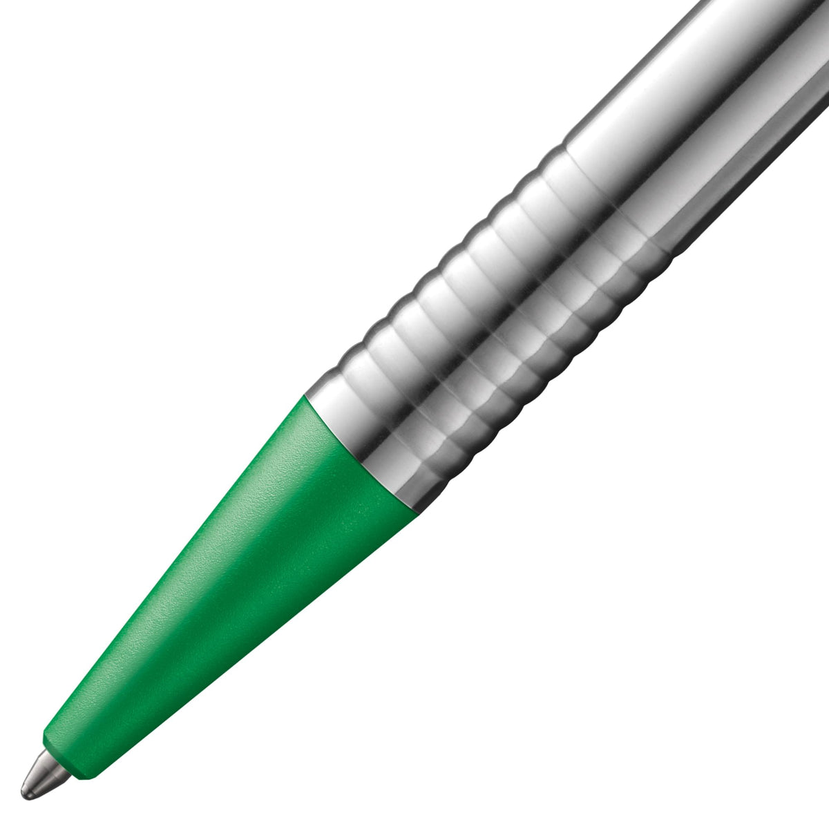 Lamy logo matt green - Ballpoint Pen in an elegant & robust stainless steel case - line width M