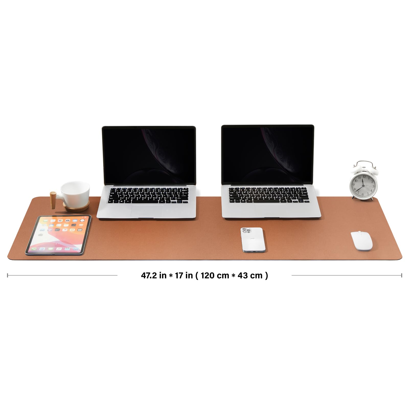 Large Desk Mat - 47.2"x 17" Non-Slip PU Desk Pad for Office and Home - Ideal for Large Mouse Pad