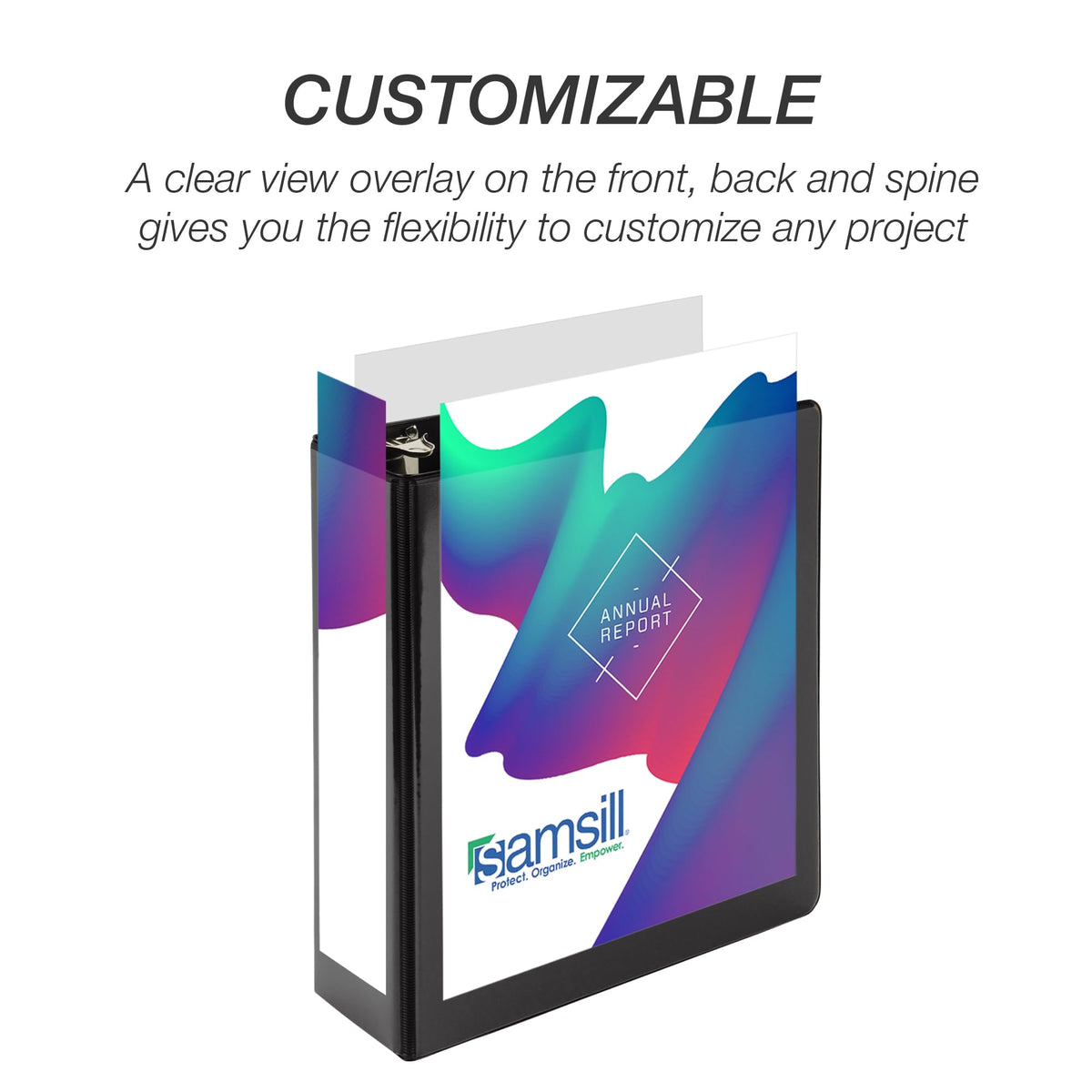 Samsill Economy 1 Inch Mini 3 Ring Binder, Round Ring Binder, Holds 5.5 x 8.5 Inch Documents