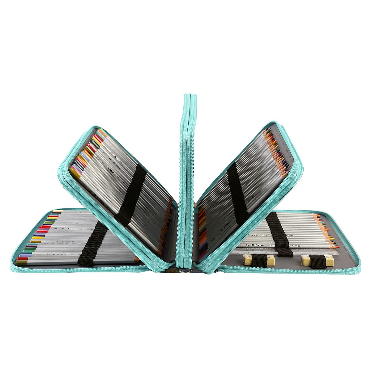 Lbxgap 200 Slots Pencil Case Organizer With Removal Handle Strap