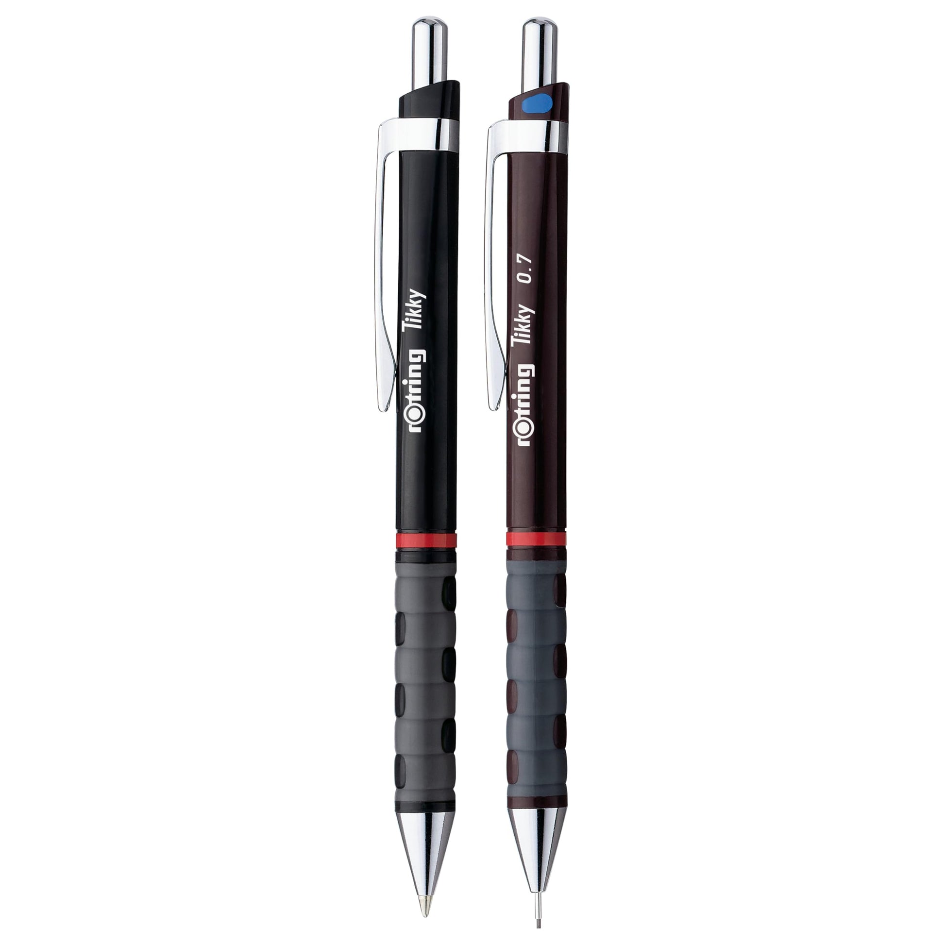 rOtring Tikky Mechanical Pencil & Ballpoint Set| HB Lead, 0.7 mm Pencil | Medium Point Pen | Black