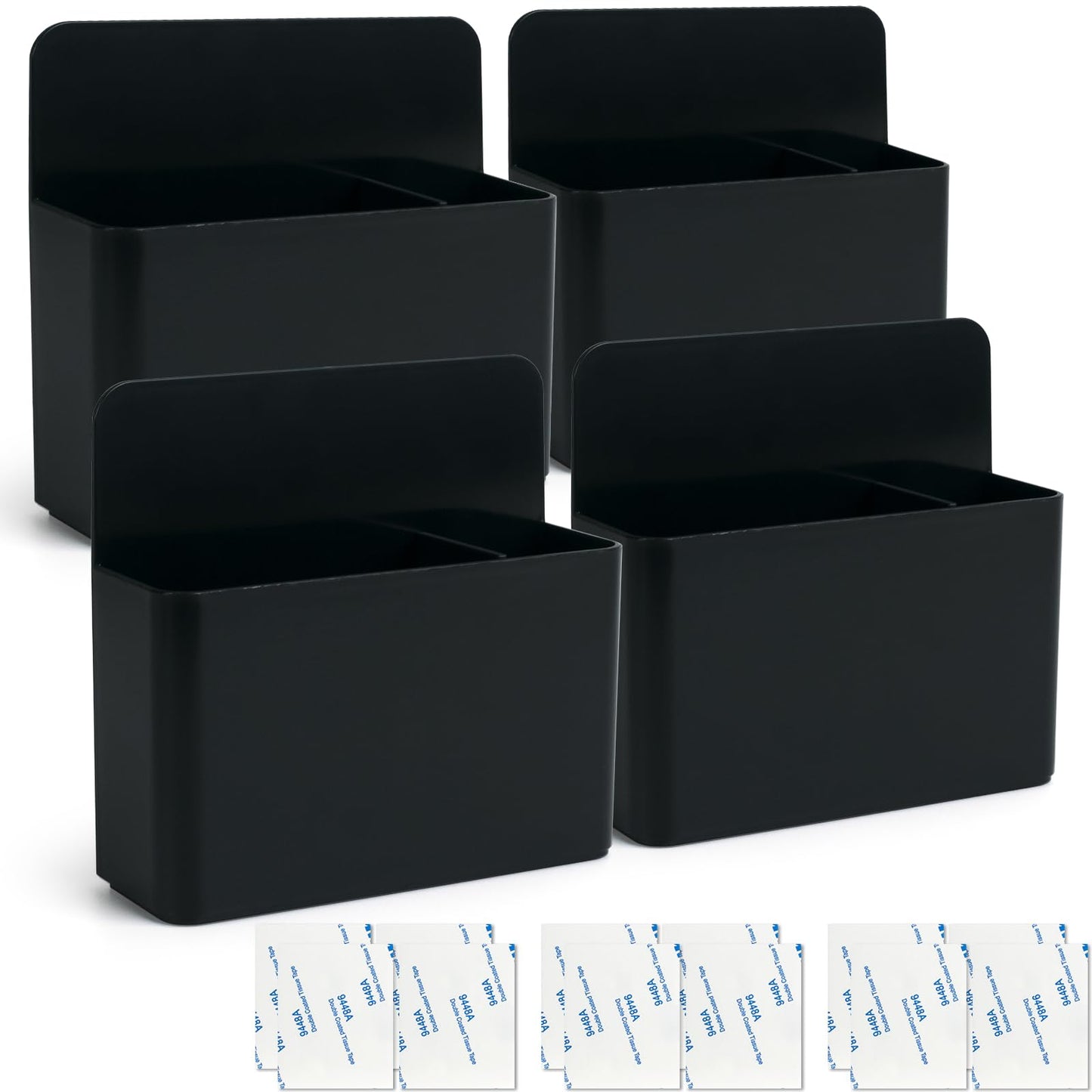 noonebutyou 4-in-1 Magnetic Marker Holder - Dry Erase Marker, Pen Holder, Wall Mount, Self-Adhesive