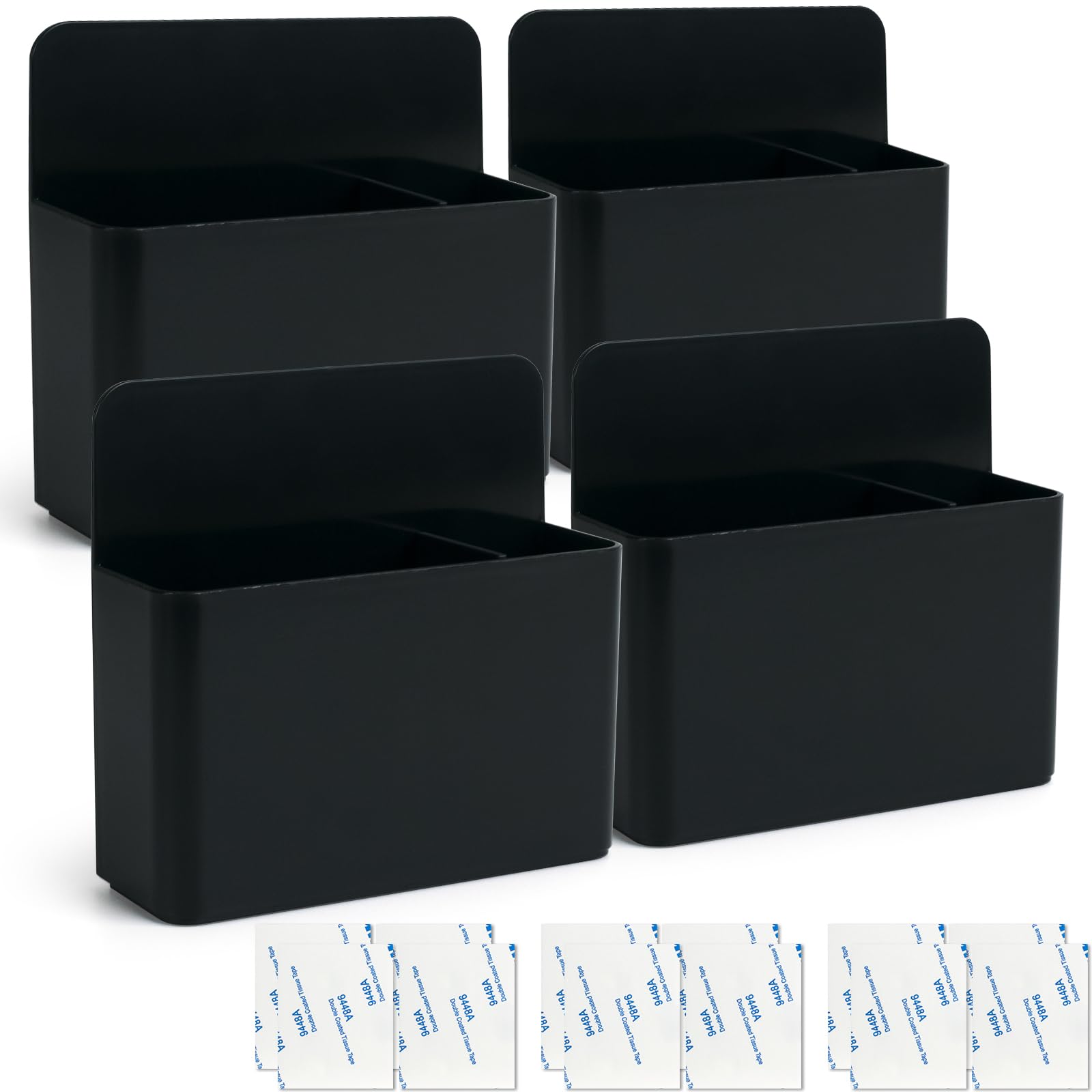 noonebutyou 4-in-1 Magnetic Marker Holder - Dry Erase Marker, Pen Holder, Wall Mount, Self-Adhesive