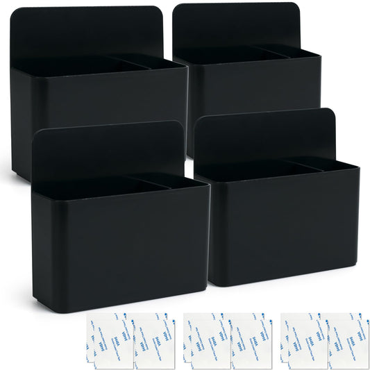 noonebutyou 4-in-1 Magnetic Marker Holder - Dry Erase Marker, Pen Holder, Wall Mount, Self-Adhesive