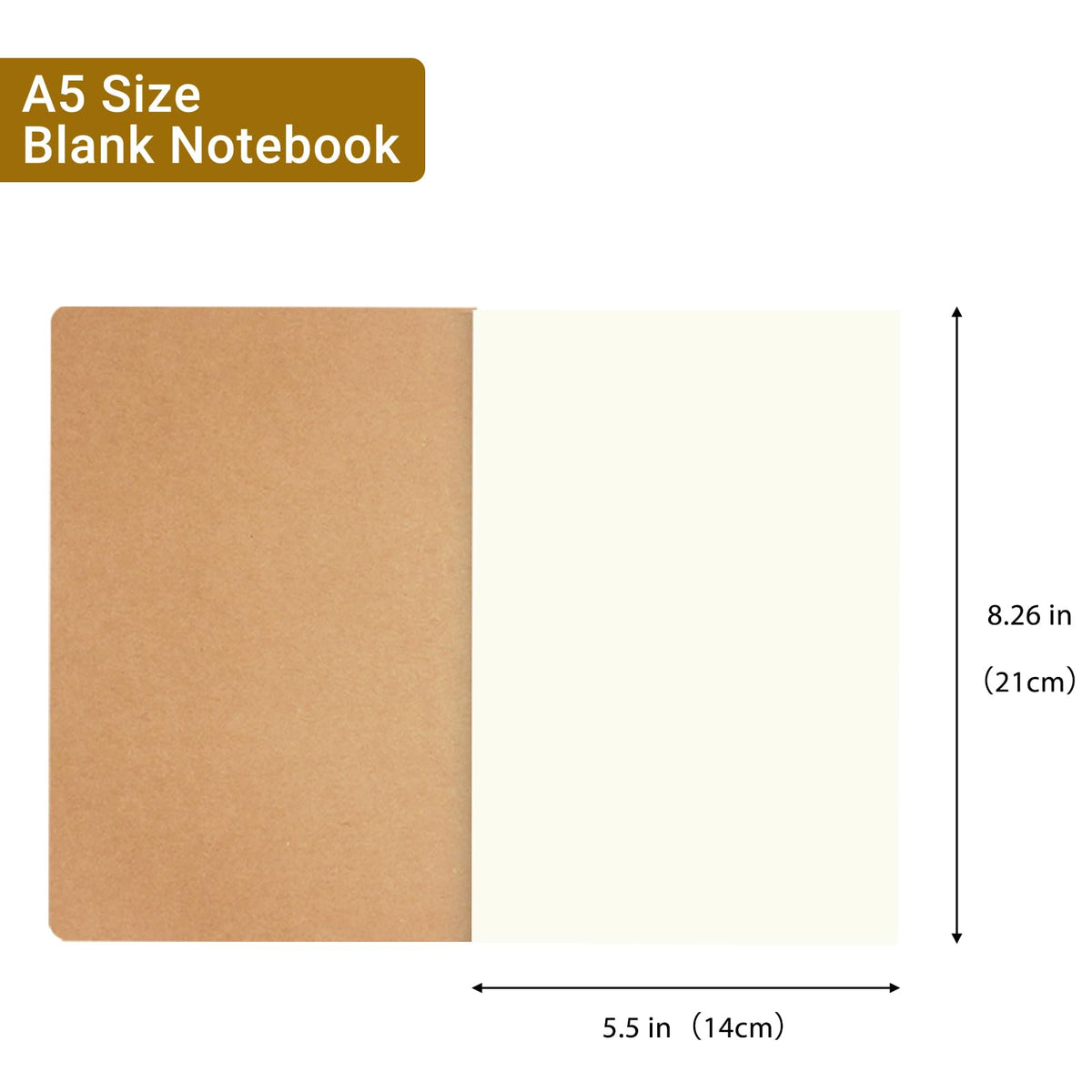 zmybcpack 24 Pack Journal Notebook Blank Sketch Notebooks for Travelers, Students, Office - Diary