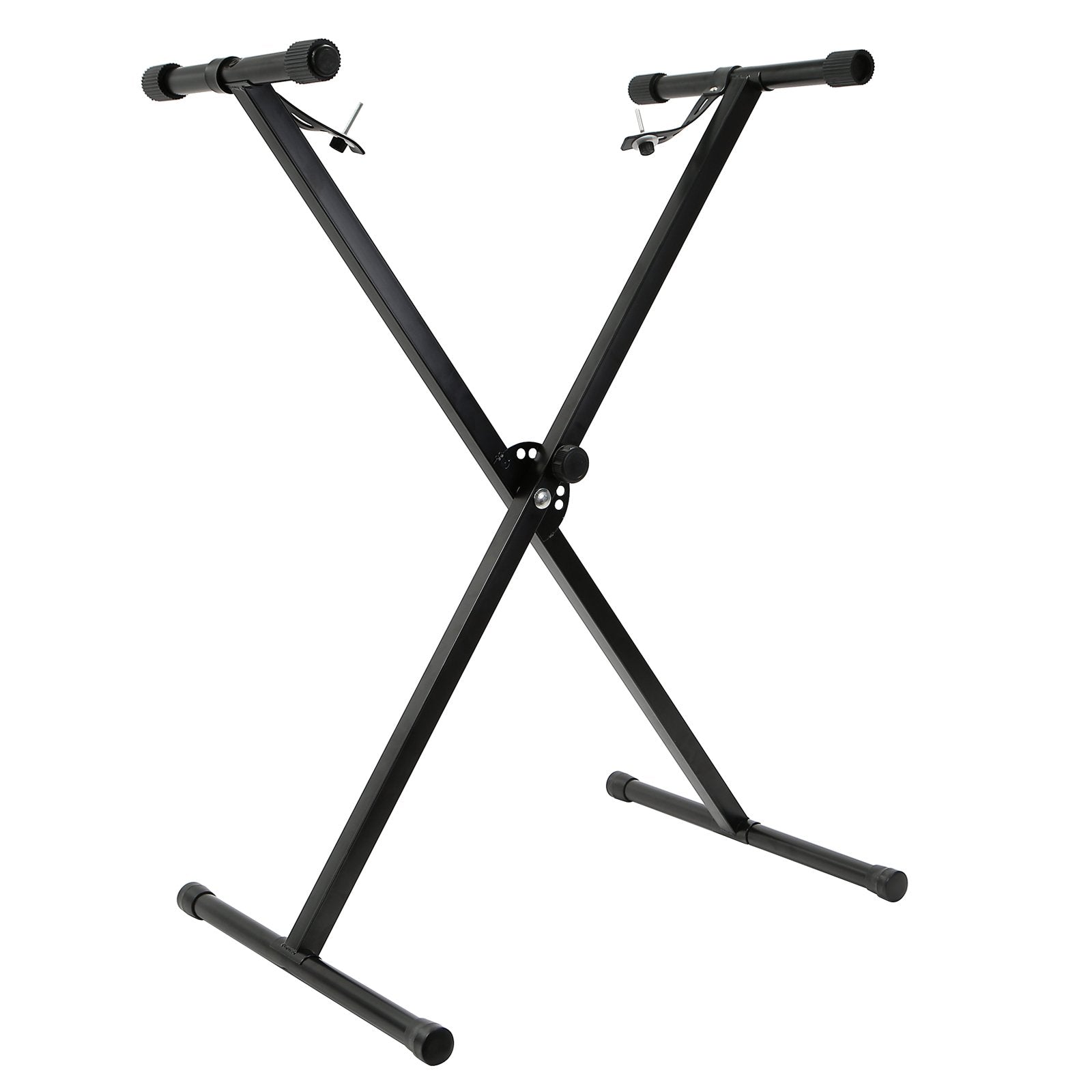 Hamzer Single X-Style Keyboard Stand, Heavy-Duty Height Adjustable Keyboard Piano Stand, Foldable