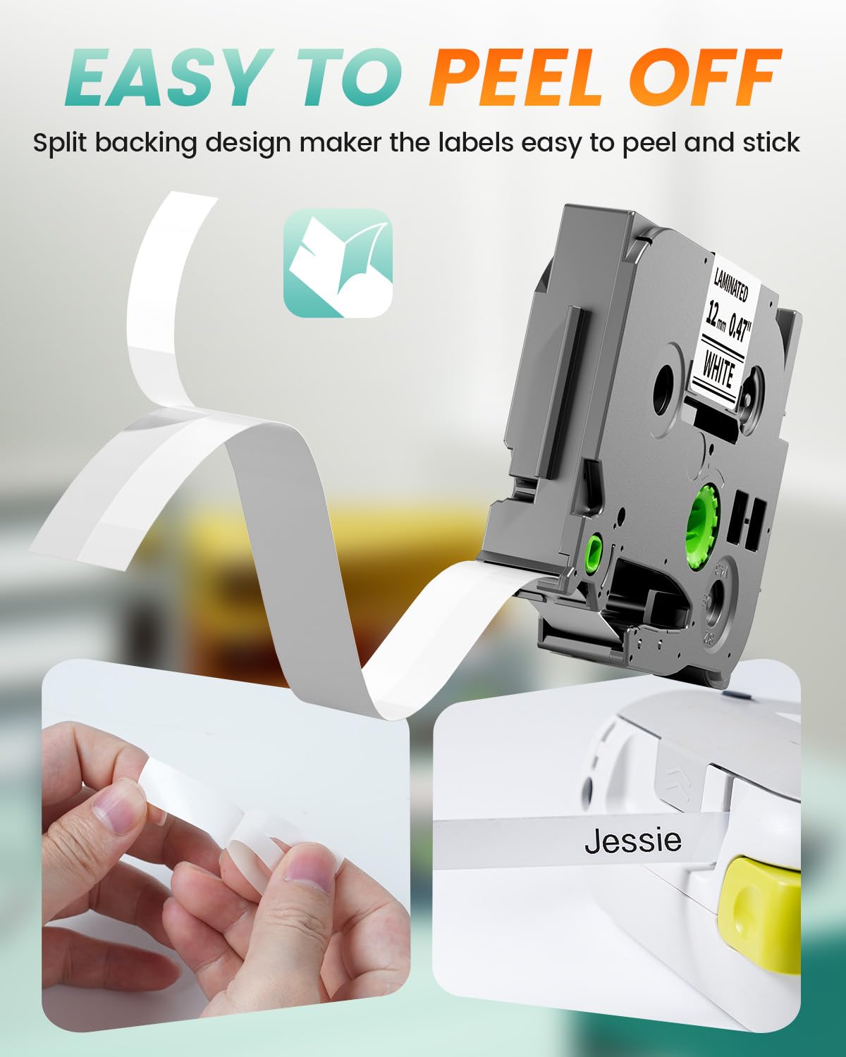 Label Maker Tape Replacement for Brother P-Touch Label Tape TZe-231 TZe231