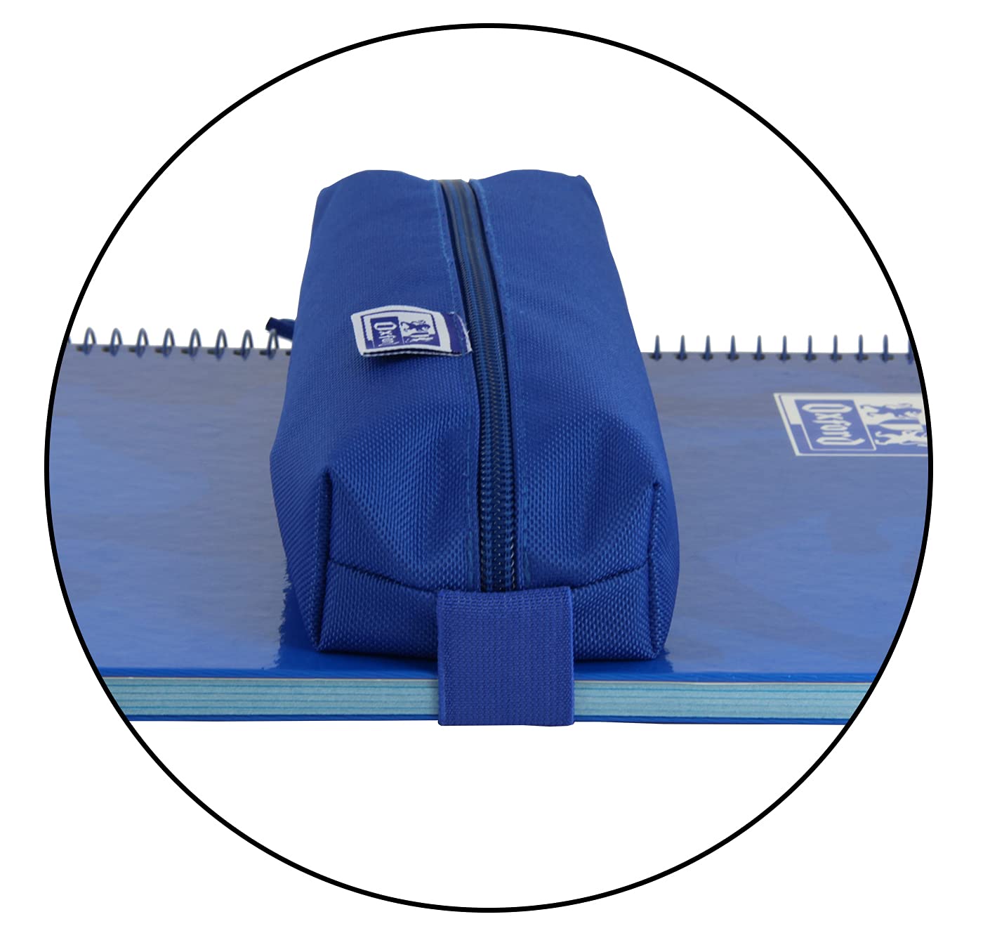 Oxford, Rectangular Pencil Case Kangoo with Rubber 22cm Blue