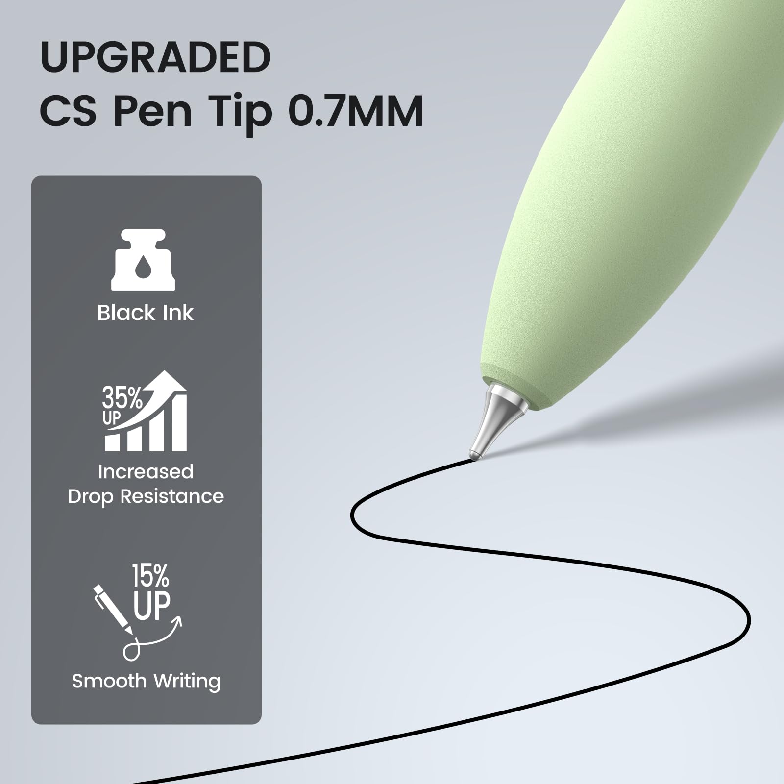 JIMMIDDA 16 Pack Gel Pens, Black Ink Quick-Drying No Smudge with Fidget