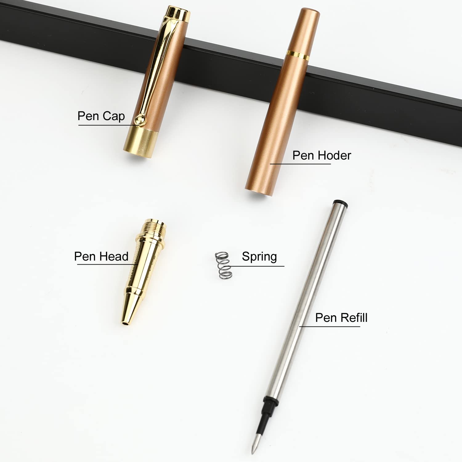 YIVONKA Ballpoint Pen Black Refill,Luxury Ballpoint Line width 0.5mm,Best Ball Pen Gift Set for Men