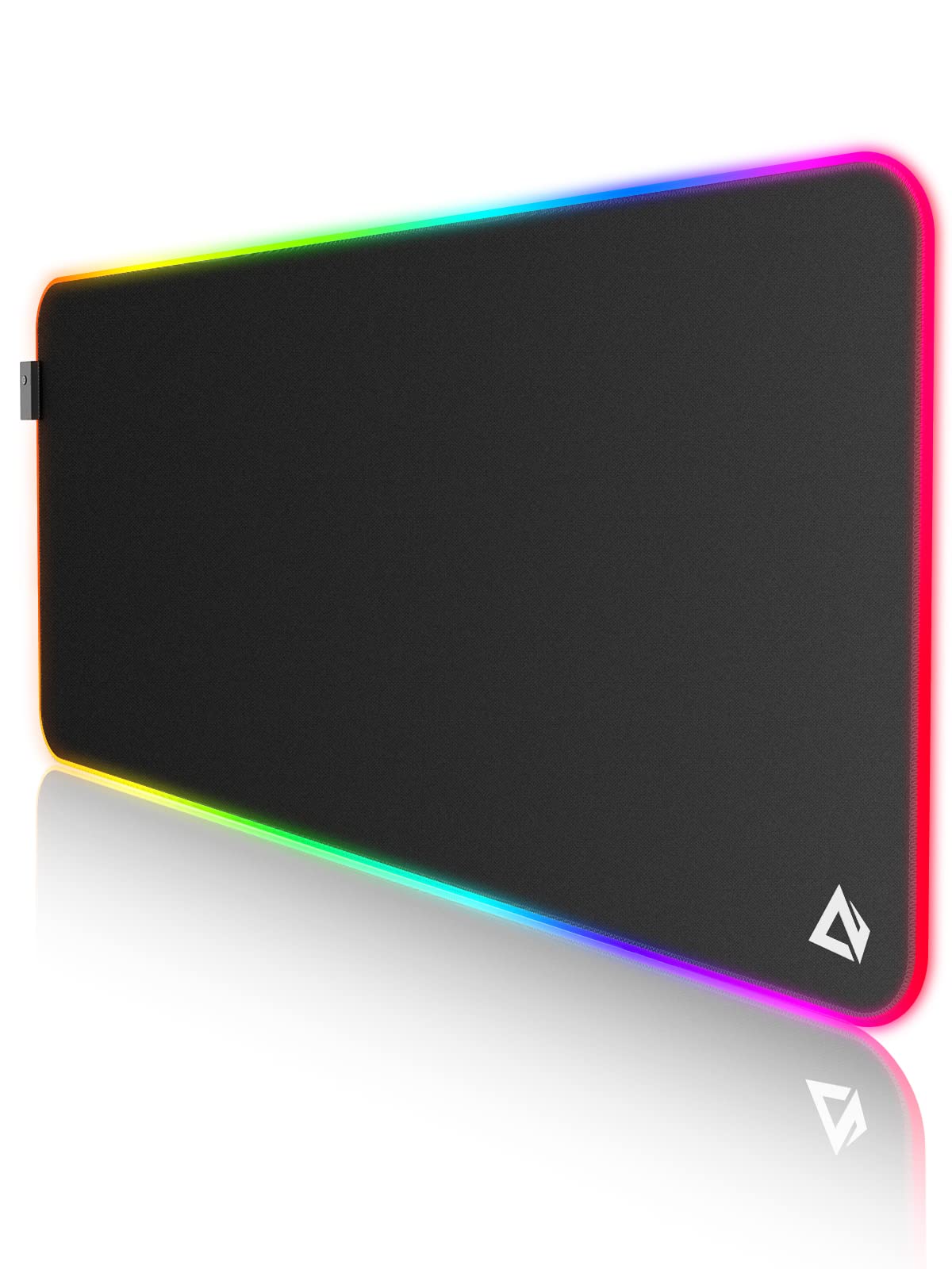 EASEMO Gaming Mouse Pad, RGB Mouse Mat XXL Large (35.4 x 15.75 in) with 7 LED Colors 11 Lighting