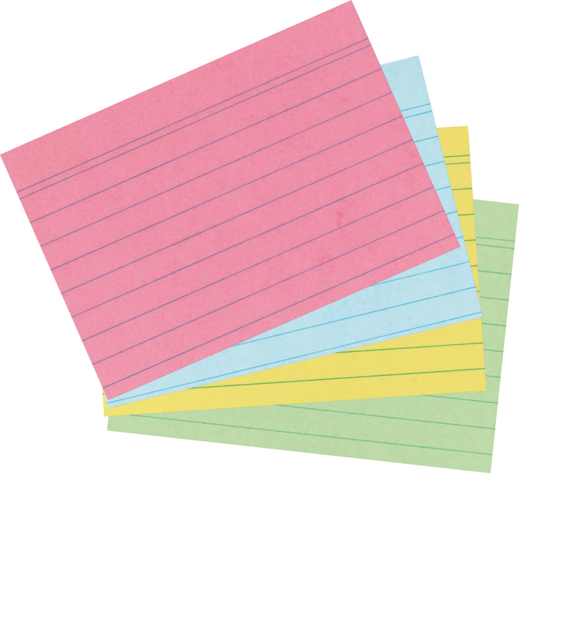 herlitz 10836245 Index Cards A7 Ruled Assorted Colours Pack of 200