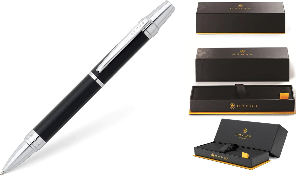 CROSS Nile Satin Plastic Ball Pen, Medium - Black
