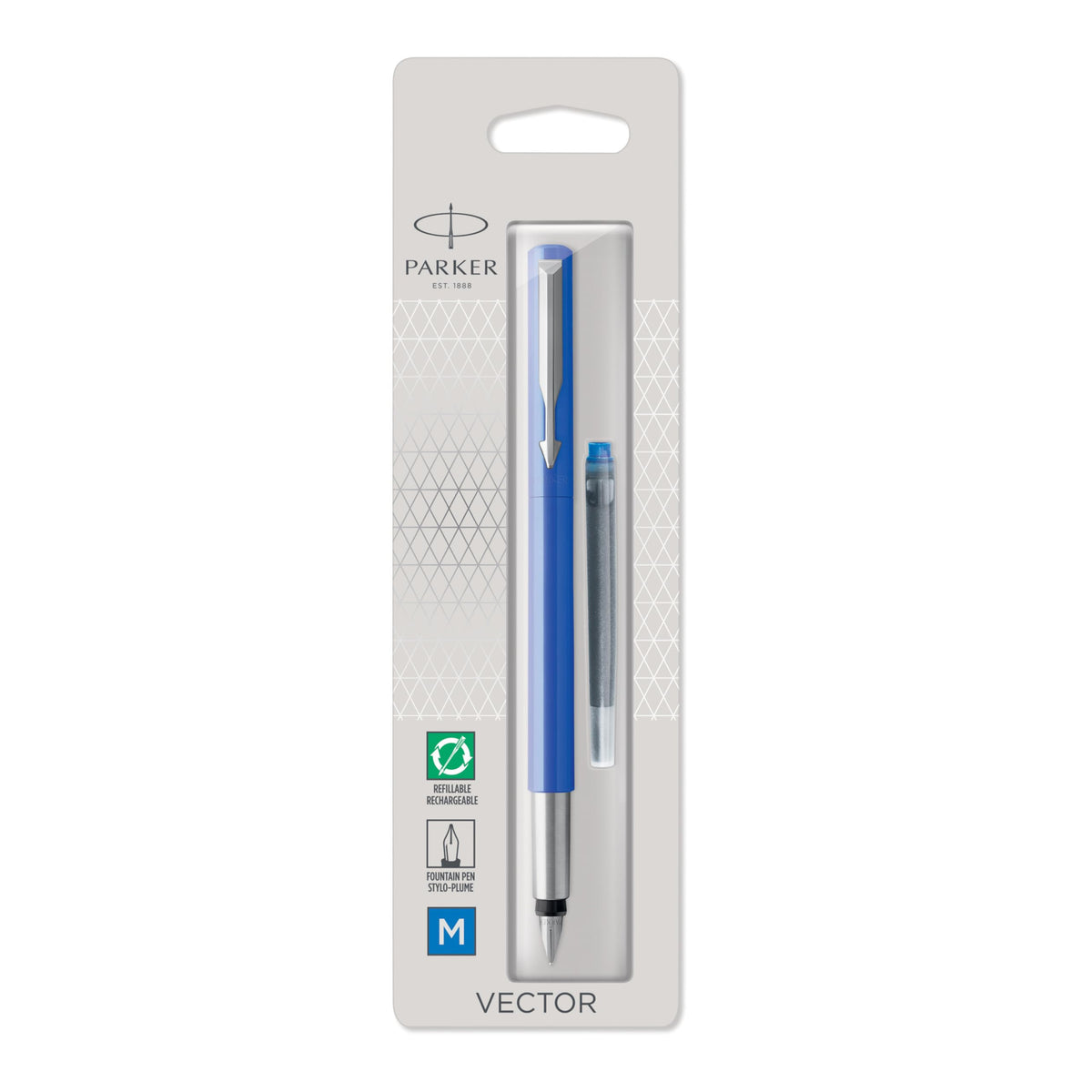 Fountain pen Parker Vector., Blue