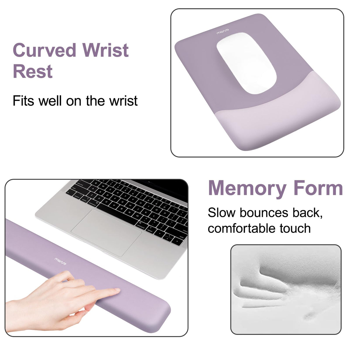 MOSISO Keyboard Mouse Pad Set, Large Gaming Mouse Pad&Keyboard Wrist Rest