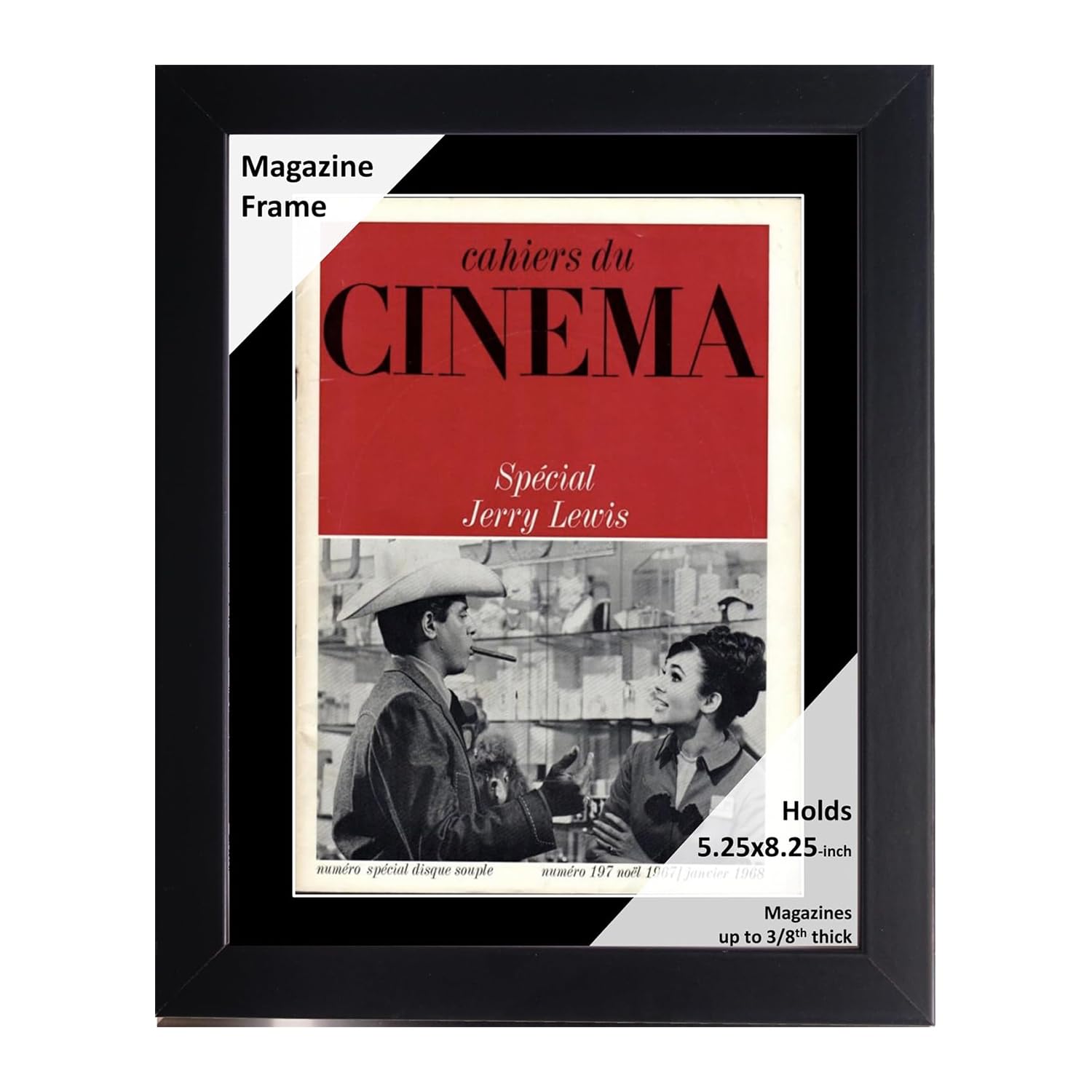 Creative Picture Frames 5.25 x 8.25 Magazine Cinema Frame with Full-Strength Glass, Holds Up To A