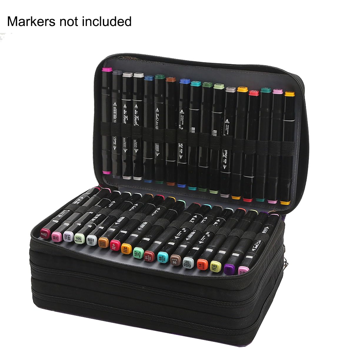 Lbxgap 102 Slots Marker Pen Organizer Case w/Handle