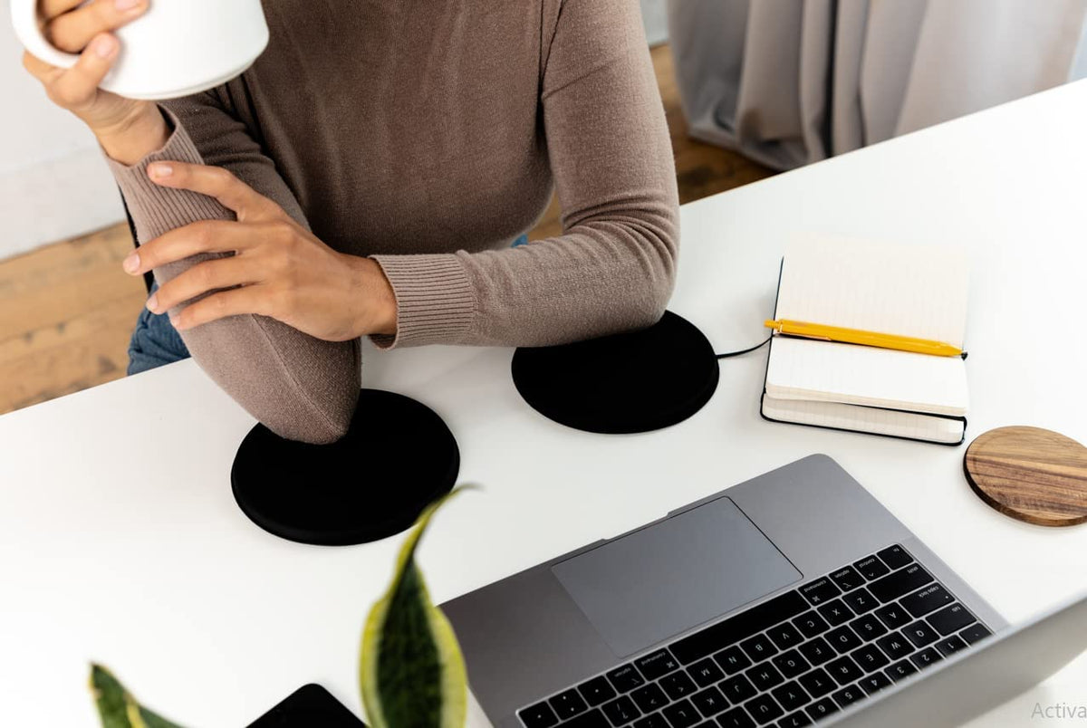 Jelbows Ergonomic Fabric Wrist Rest Set for Arms & Elbows, Comfort for Office & Gaming, Wrist and