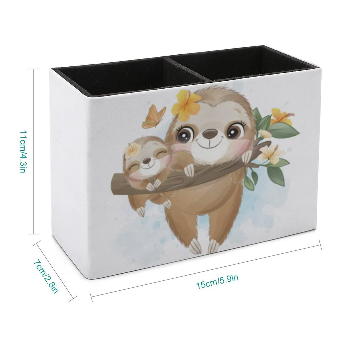 Niapessel Pencil Holder for Desk, Cute Little Sloth Pen Holder Storage Desktop Pen Organizer Desk