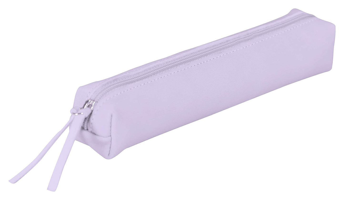 Clairefontaine - Ref 410156C - Coloured Leather Slim Pencil Case - 19.5 x 2.5 x 4cm., Made From