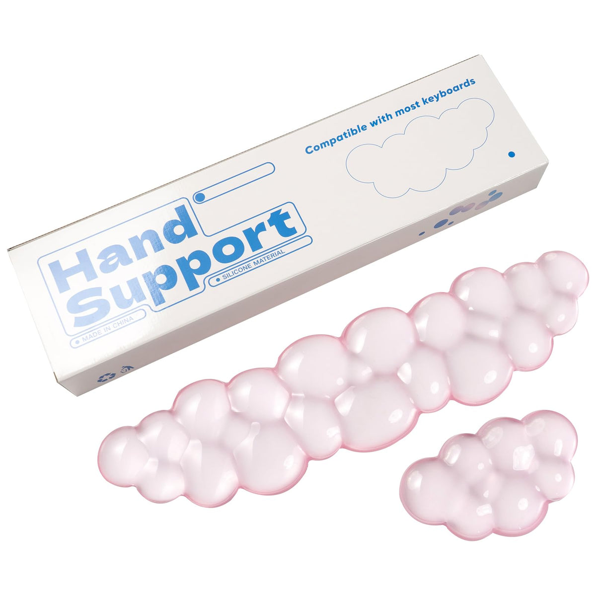 Gel Keyboard and Mouse Wrist Rest, Cloud Wrist Pad for Computer Keyboard