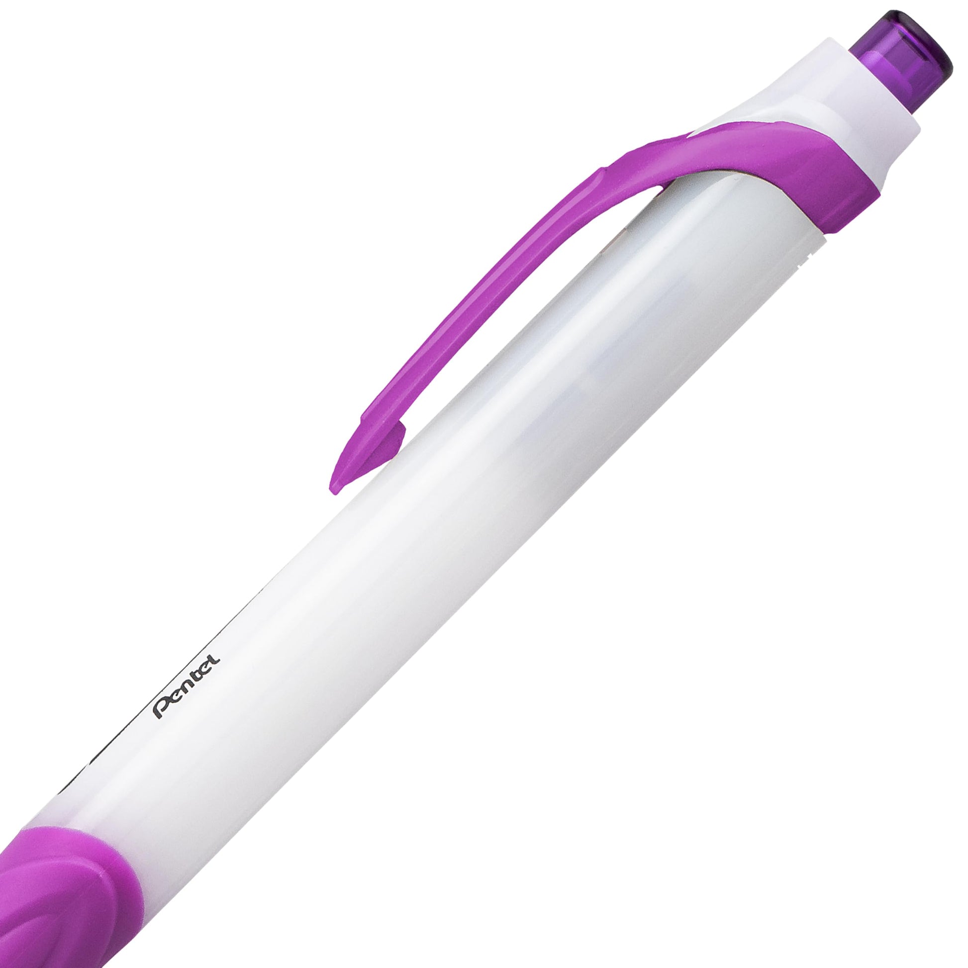 Pentel GlideWrite Ballpoint Pen with TechniFlo Ink, (1.0mm) Medium Line, Magenta Ink, Box of