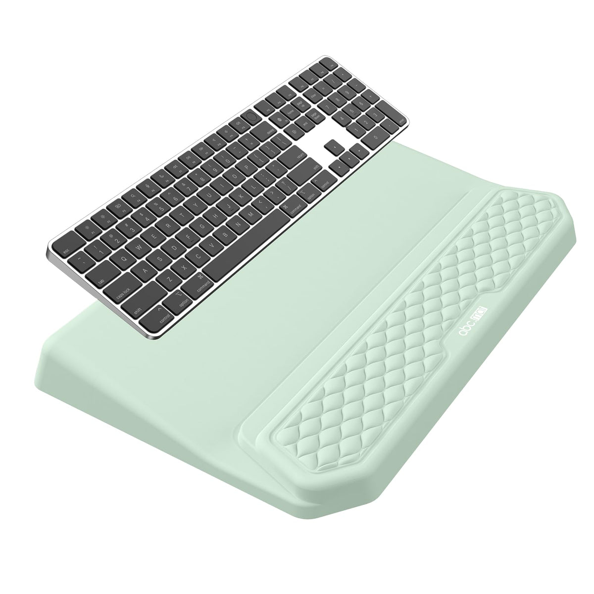 2-in-1 Ergonomic Keyboard Stand with Wrist Rest, Light Green