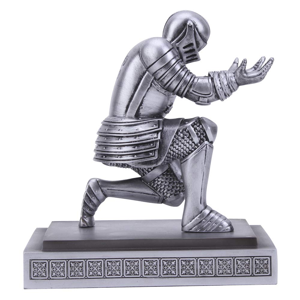 Amoysanli Knight Pen Holder Desk Organizers and Accessories as Gift Silver