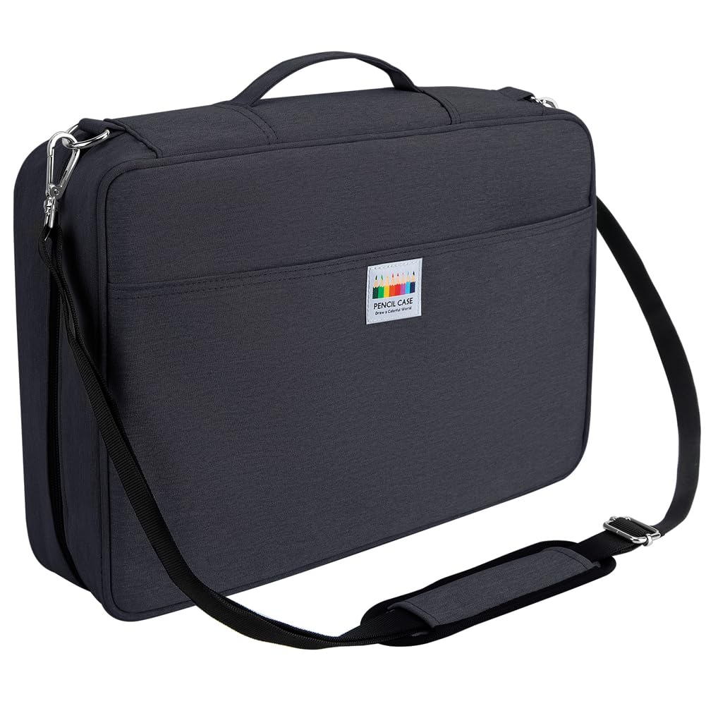 YOUSHARES Big Capacity Colored Pencil Case - 480 Slots large Pen Case Organizer with Multilayer