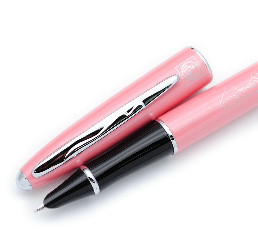 czxwyst Picasso 606 Ultrafine Accounting Fountain Pen EF Nib Original Box (Pearl Pink)