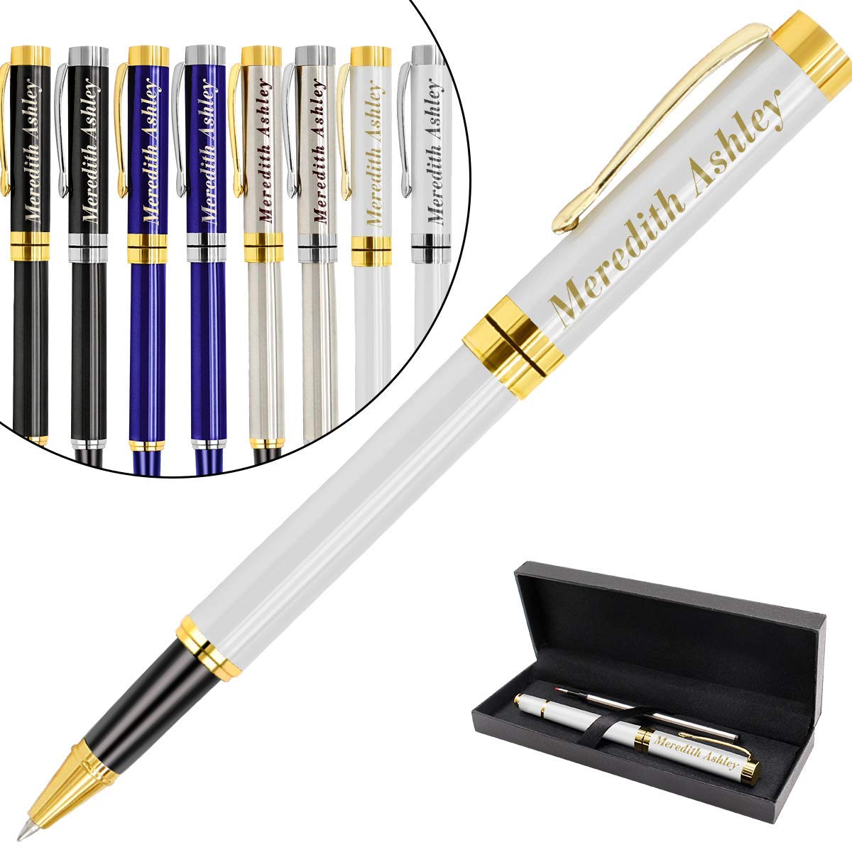 Aolun Personalized Pens,Custom Engraved Pen with Your Name Or Message,Refillable Medium