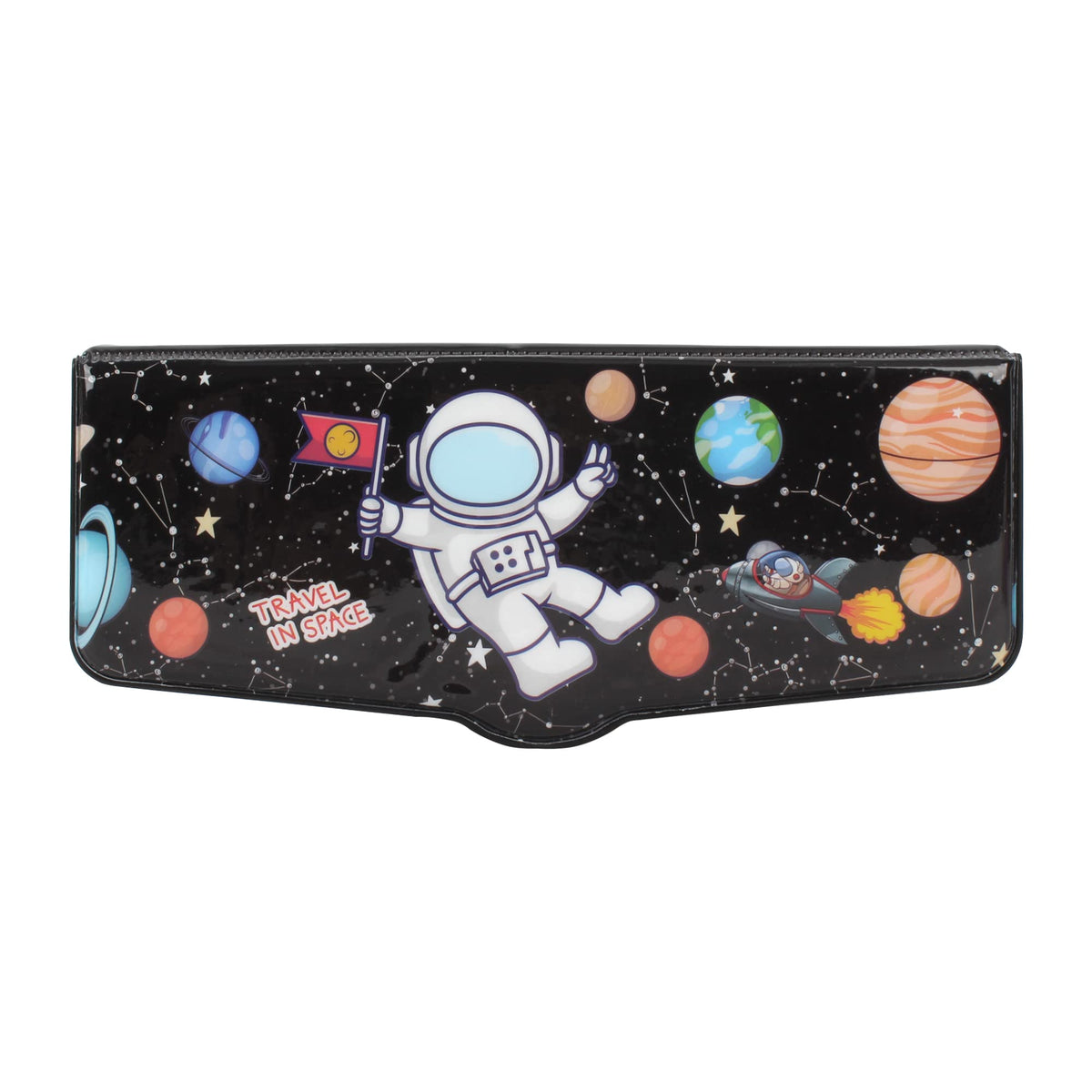 Minache Multifunction Pencil Case Pencil Box with 2 Compartments Cartoon Pattern Stationery Set