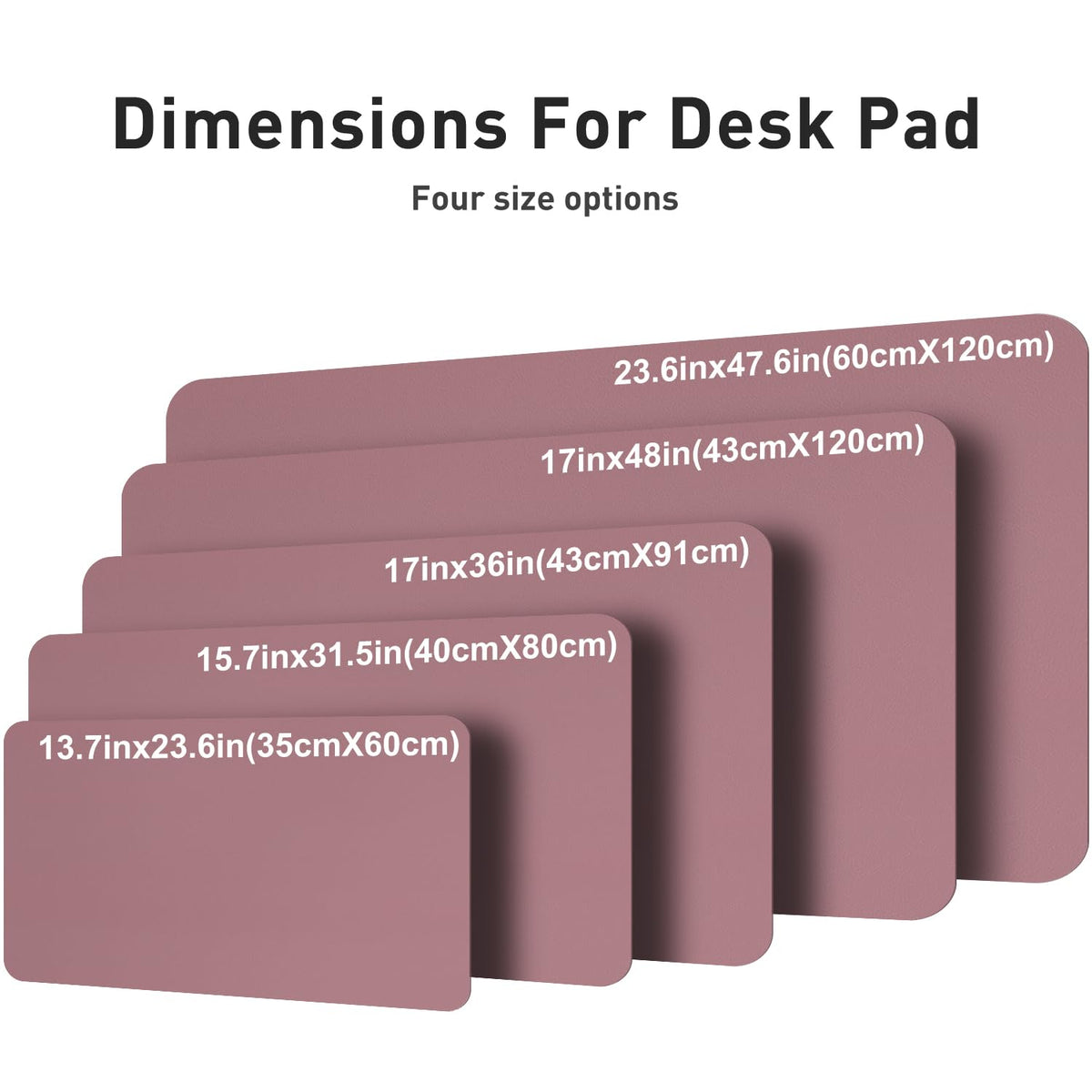 Aothia Faux Leather Desk Mat – Large Mouse Pad, Non-Slip PU Leather Blotter, Waterproof Writing