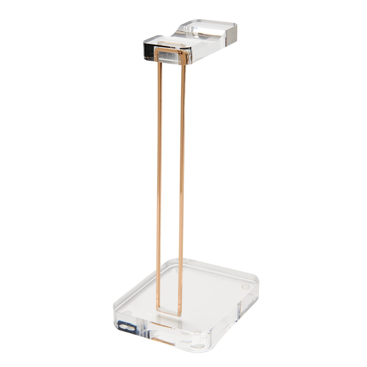 russell+hazel Acrylic Headphone Stand with Gold Hardware, Clear