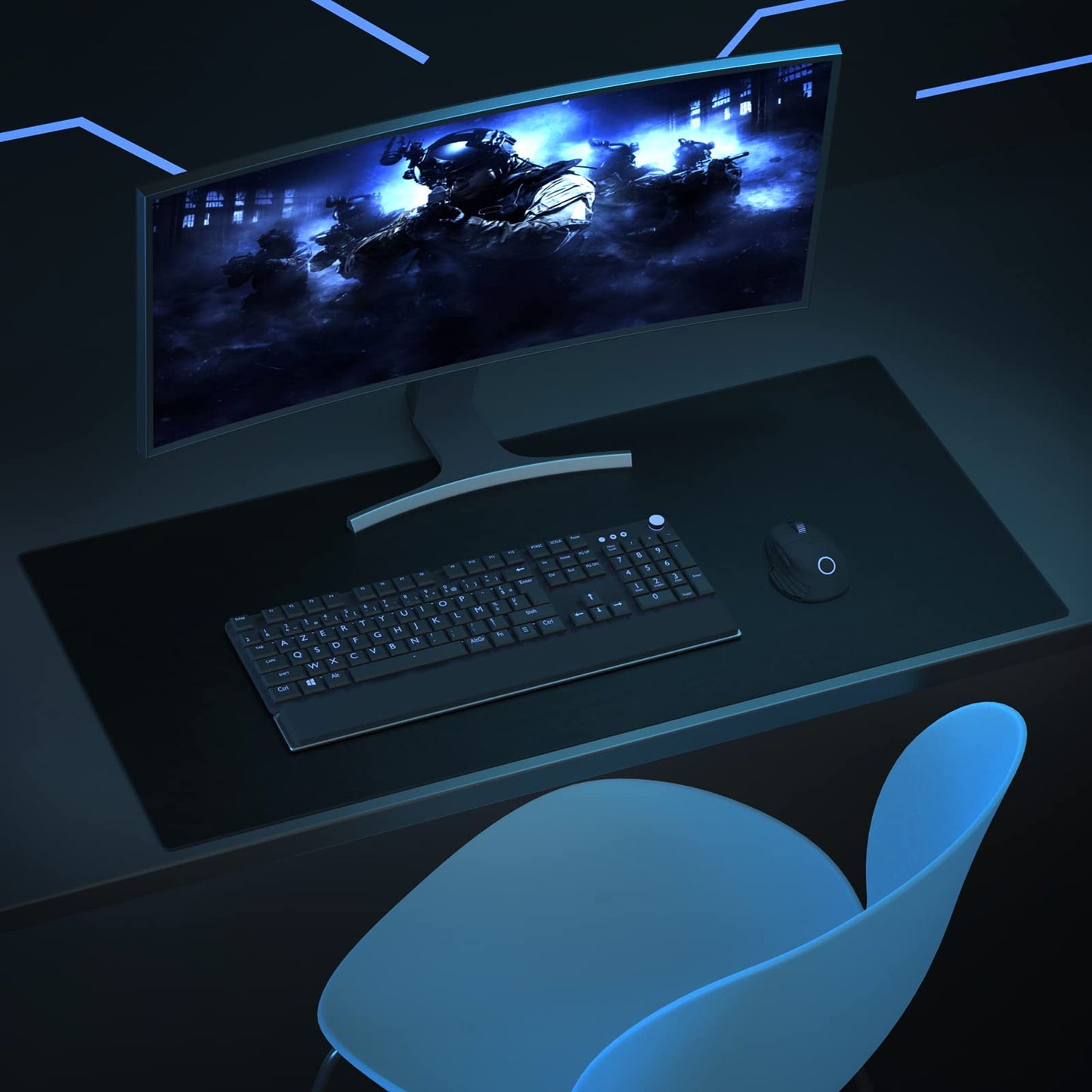 Wolaile Large Mouse Pad, 36x17 in Gaming Mouse Mat,Waterproof and Non-Slip Desktop Pad for Computer