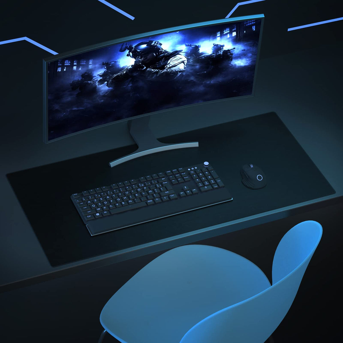 Wolaile Large Mouse Pad, 36x17 in Gaming Mouse Mat,Waterproof and Non-Slip Desktop Pad for Computer