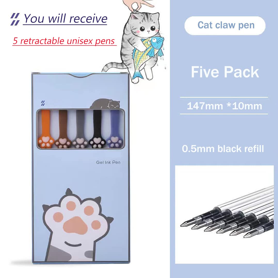 Gel Pens, 0.5mm Quick Dry Black Pens Fine Point Smooth Writing Pen, Cute Pens Ballpoint for Office