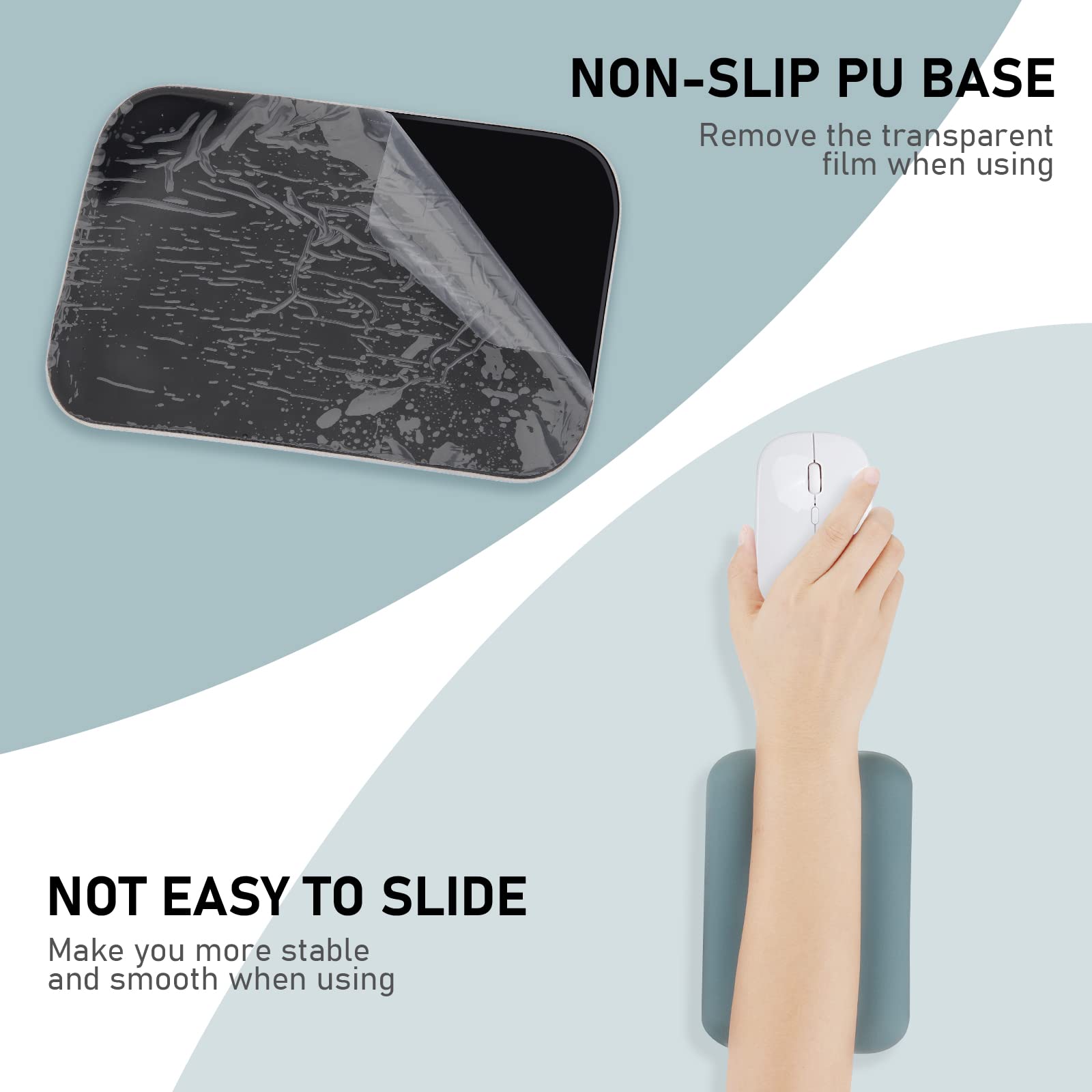 Leolee Elbow Rest Pads for Desk, Green Ergonomic Wrist Rest Arm Rest Pads