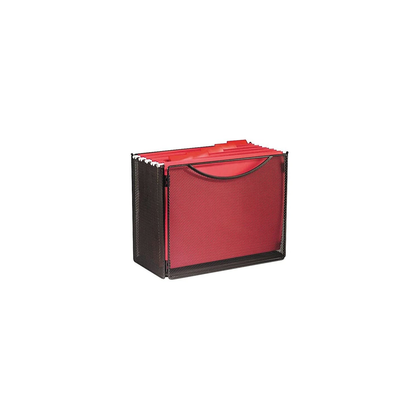 Safco 2169BL Onyx Mesh Desktop Box File, 6" Deep, Letter Size (Qty. 1), Black