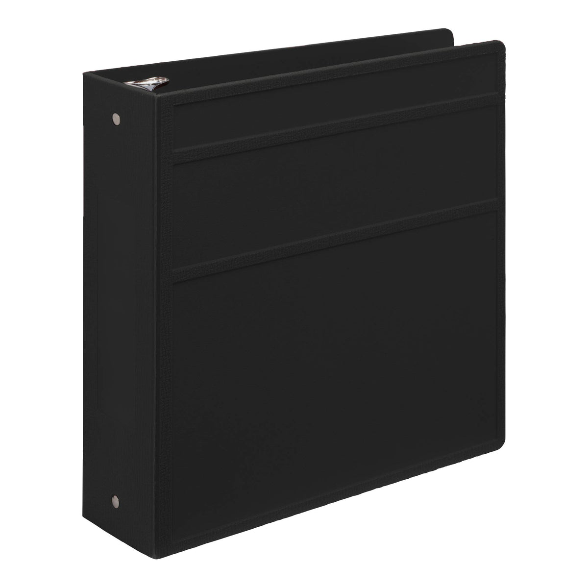 Carstens 3-Inch Heavy Duty 3-Ring Binder - Side Opening, Black, Durable Plastic, Precision No-Gap