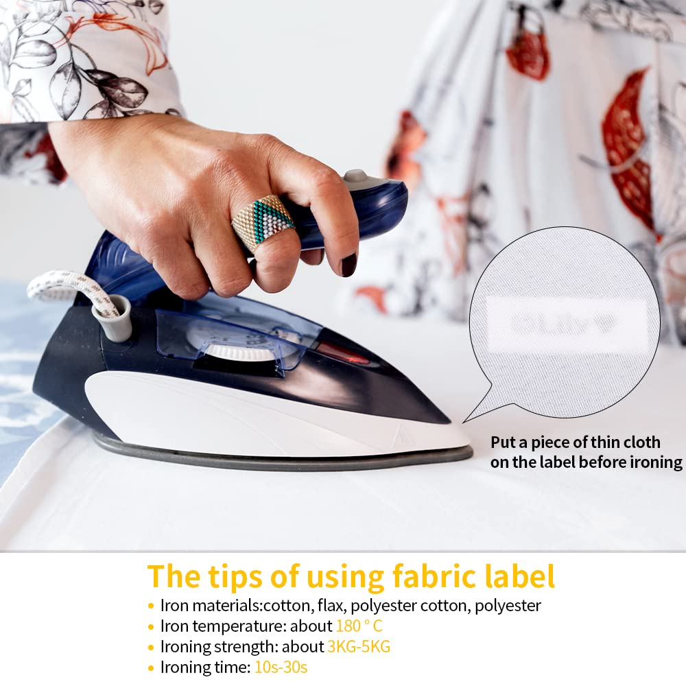 Compatible with Dymo Letratag Iron On Label Tape 18771 for Clothing