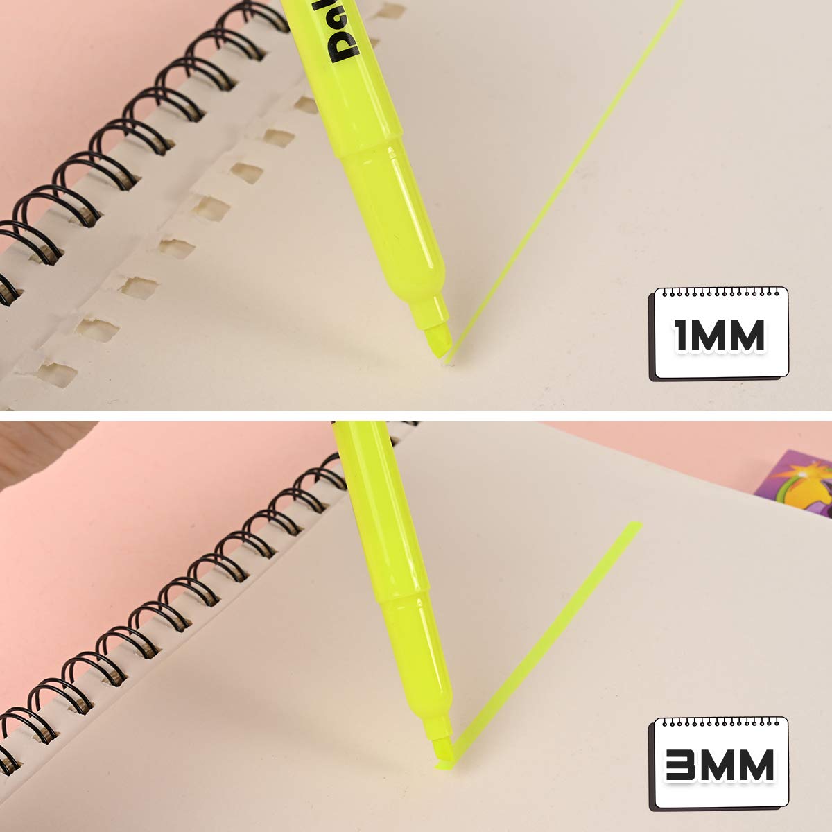 Dabo&Shobo Yellow highlighter, 60 Pack -bright color, chisel tip, for Adults Highlighting in the