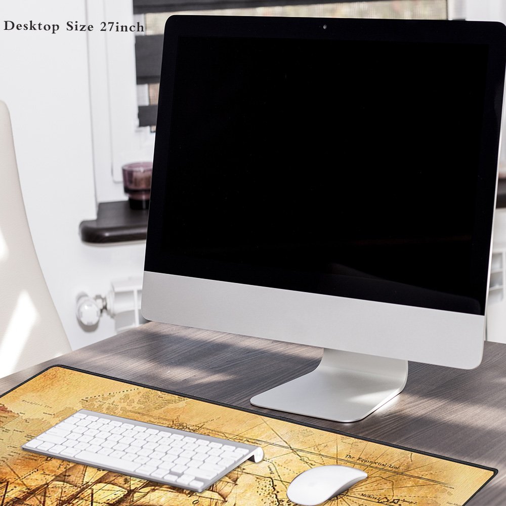 Cmhoo XXL Professional Large Mouse Pad & Computer Game Mouse Mat (35.4x15.7x0.1IN, Boat)