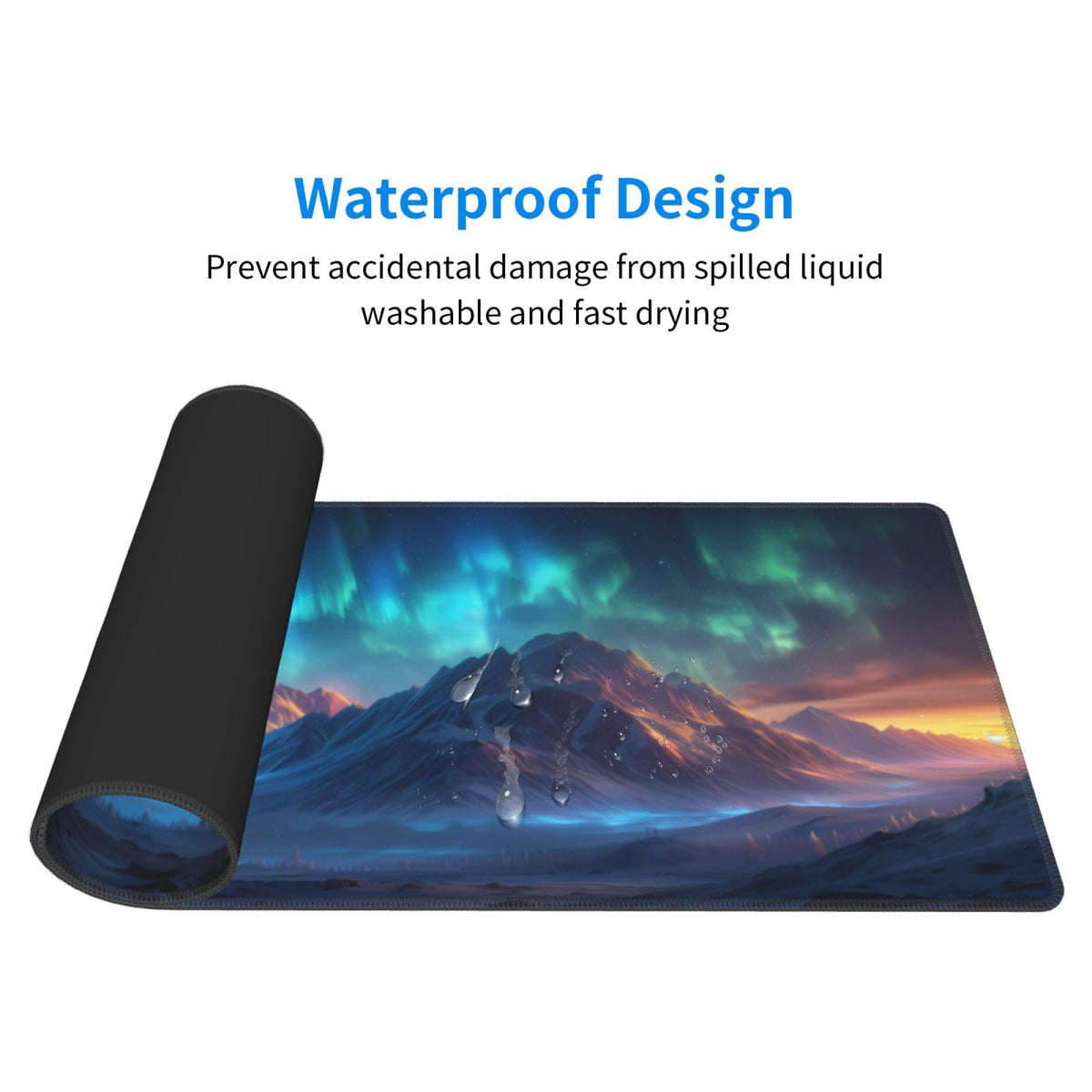 Gaming Mouse Pad Desk Pad,Extended Big Mouse Pad,31.5x11.8 Inch Long Computer Keyboard Mouse Mat