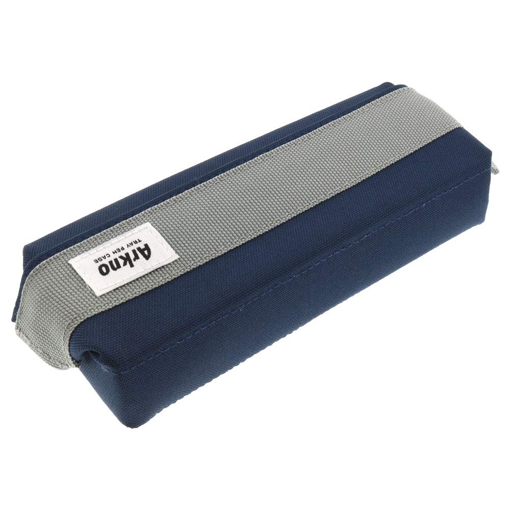 SUN-STAR Pen Case Arkno Large Capacity Pencil Holder Portable Pencil Pouch for Office Navy S1419900
