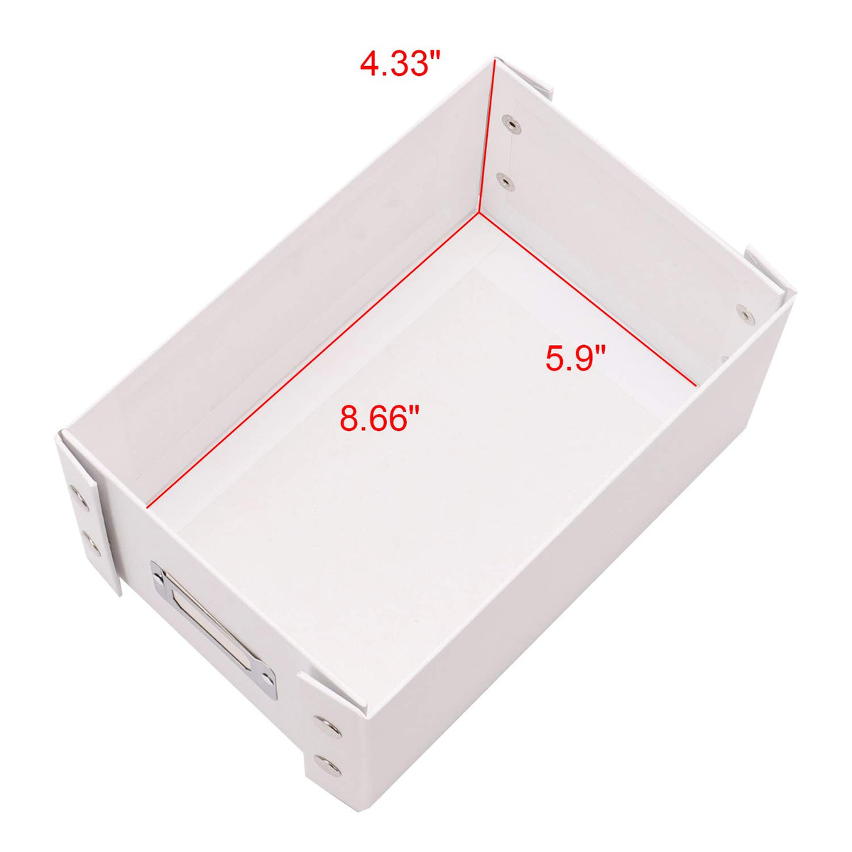 Snap-N-Store Index Card Holder Storage Box - Collapsible Organizer Box fits 1100 Flash Cards