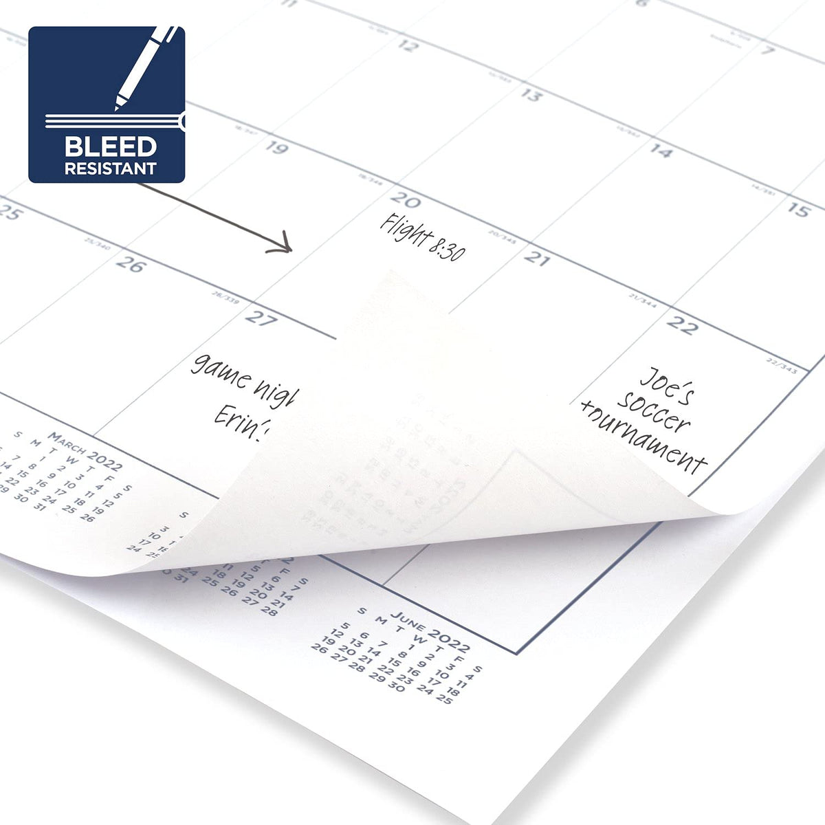 2022 Desk Calendars by AT-A-GLANCE, Monthly Desk Pads, 21-3/4" x 17", Standard, Ruled Blocks, 3