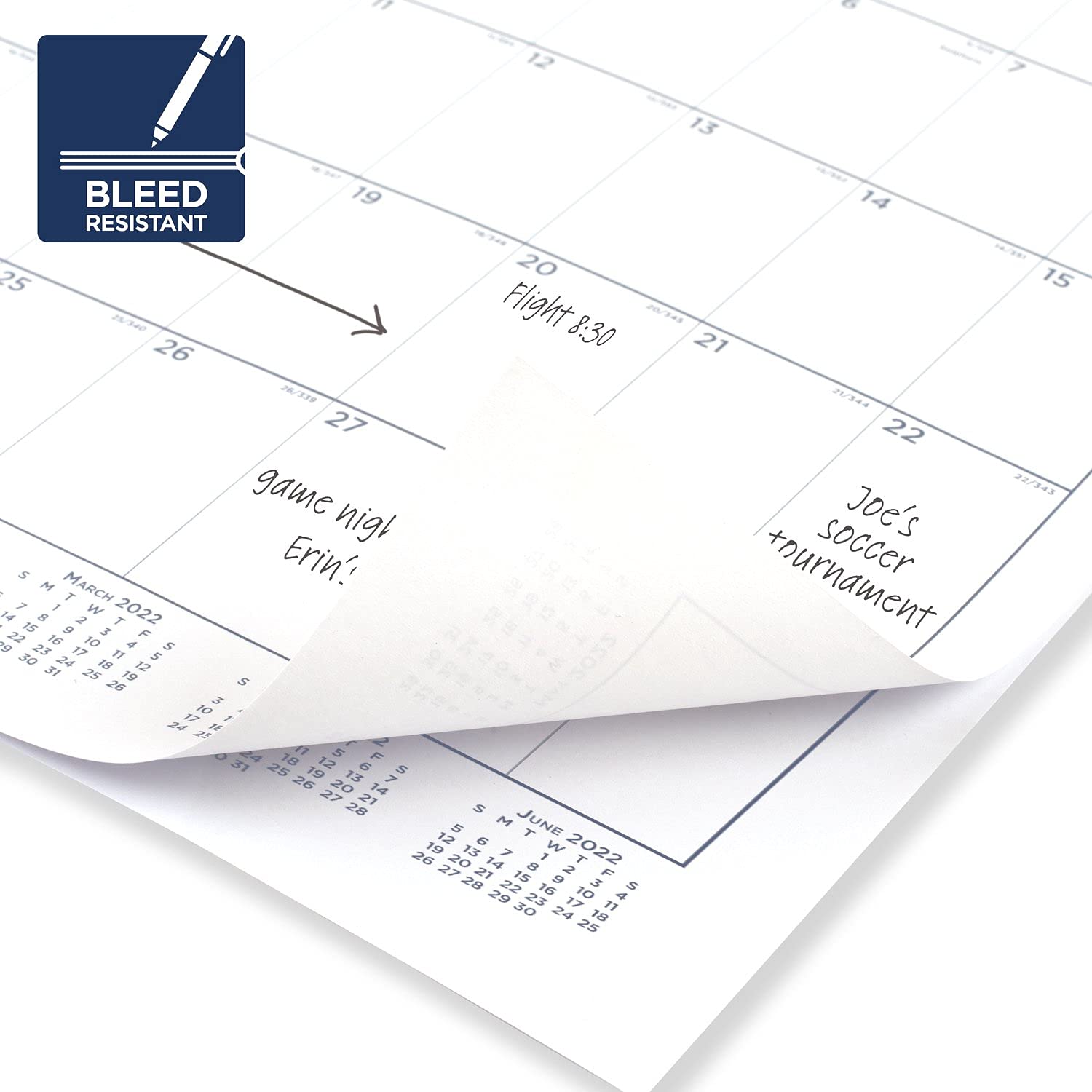 2022 Desk Calendars by AT-A-GLANCE, Monthly Desk Pads, 21-3/4" x 17", Standard, Ruled Blocks, 3