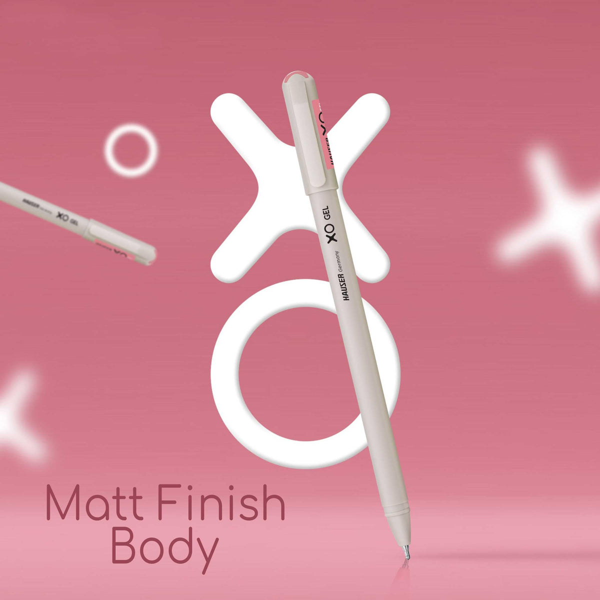 Hauser XO Gel Pen Stand | Sleek Body & Minimalistic Design With Matt Finish | Solid Body Type, Low